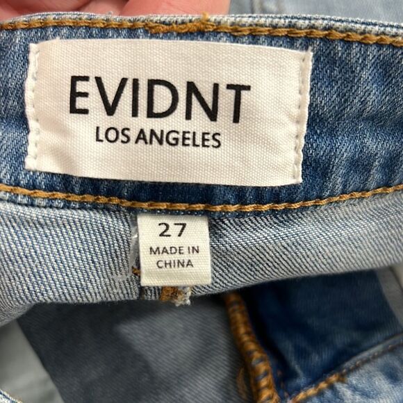EVIDNT Verona skinny Ankle step hem destroyed jeans size 27 NWT - Picture 11 of 13